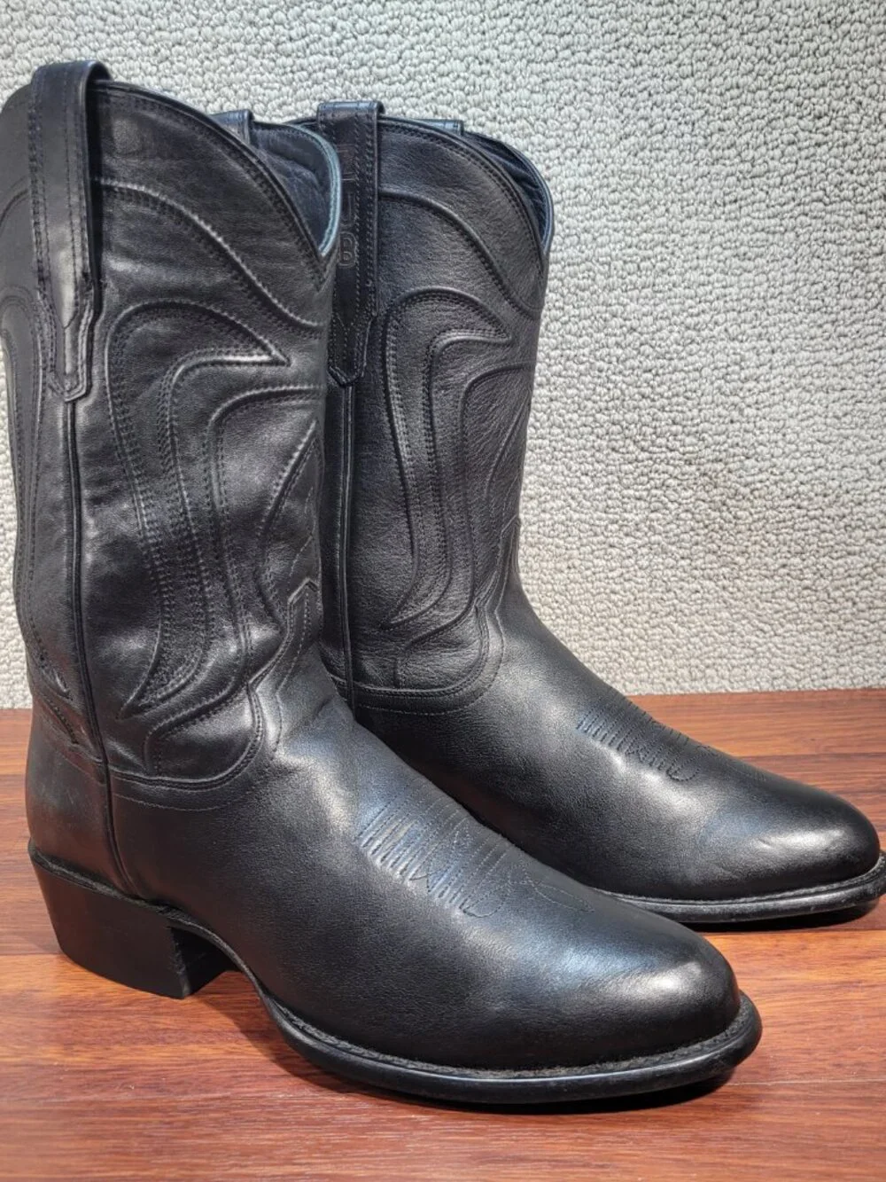 Tecovas The Cartwright Men's Size 11D Midnight Cowhide Cowboy Boots